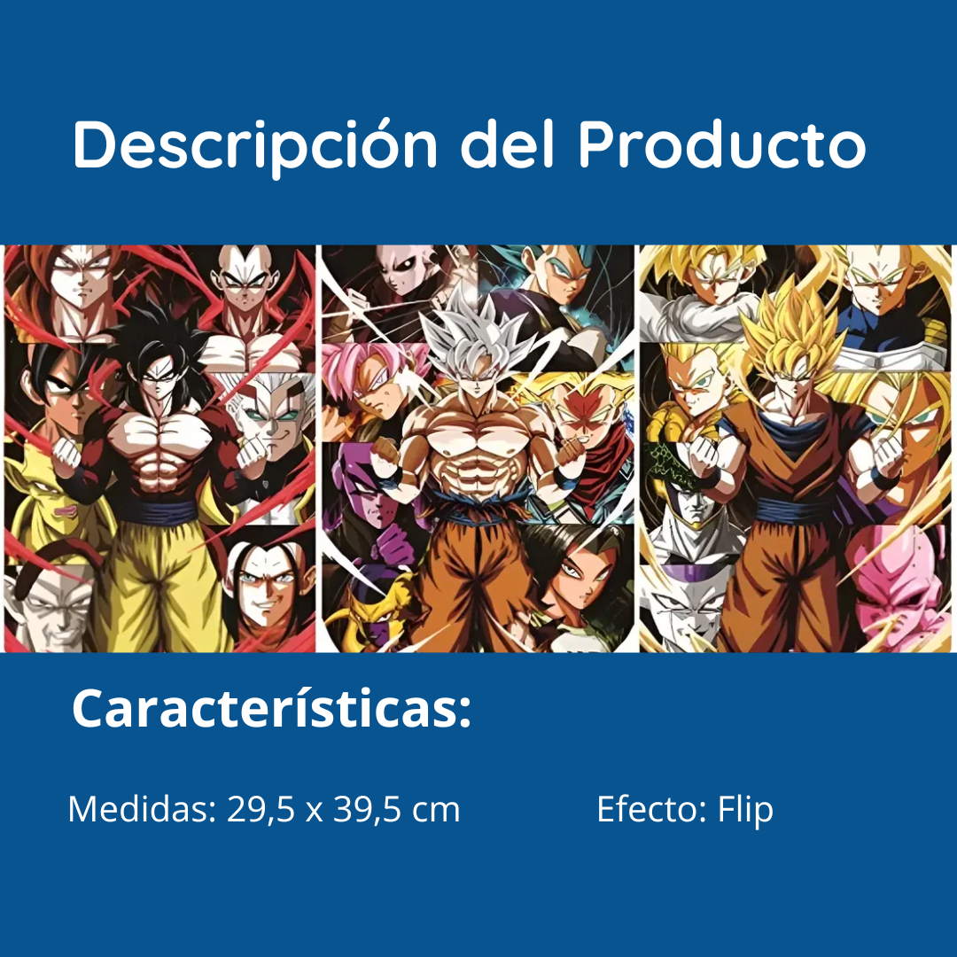 Poster Lenticular 3D de Goku