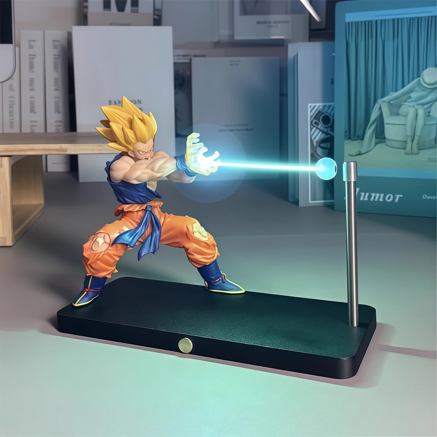 Lámpara de Goku Kamehameha